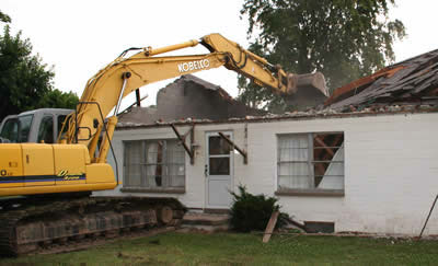 home demolition in Arvada, CO